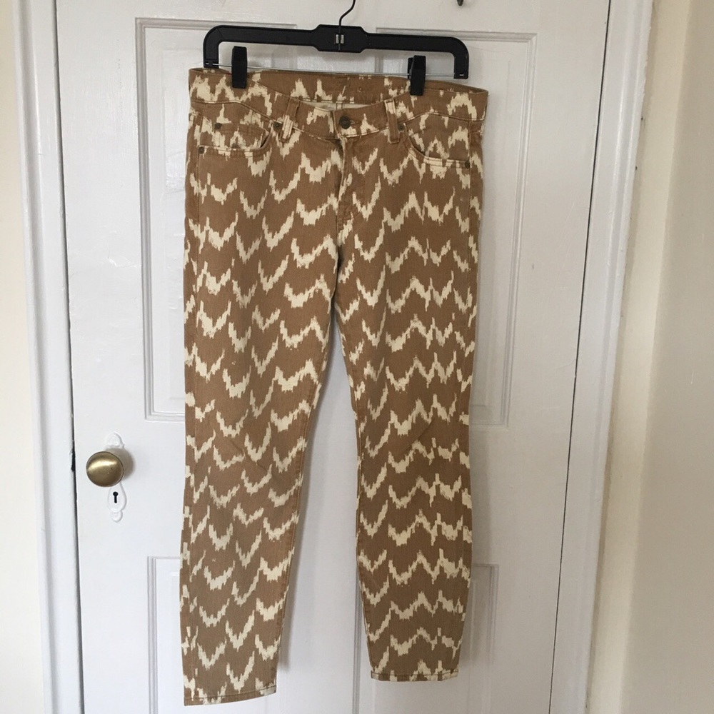 7 for all mankind printed jeans